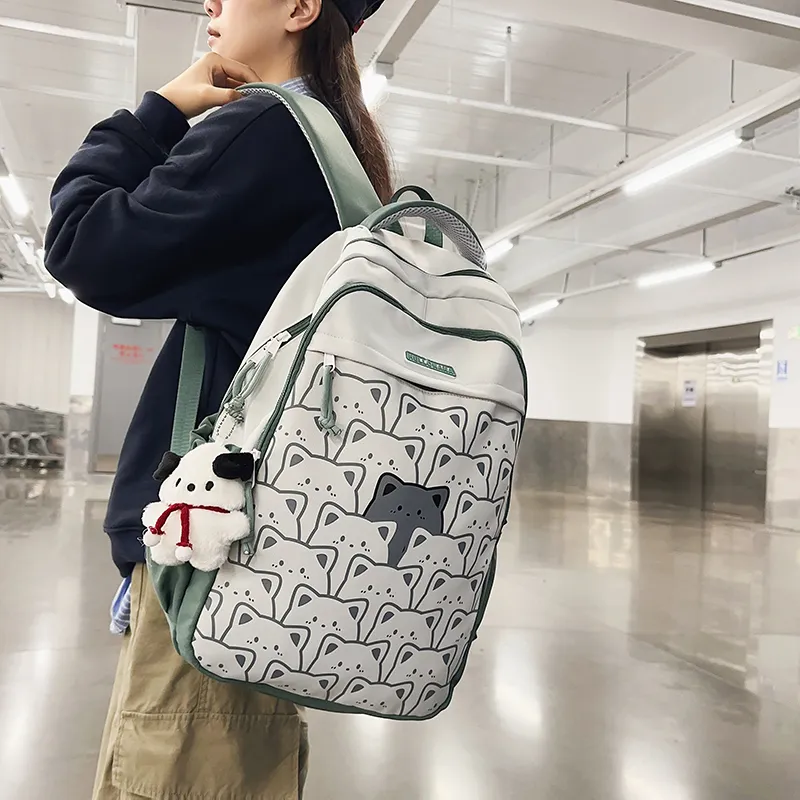 Vack Nylon Backpack Regular Unisex Multicolor-16