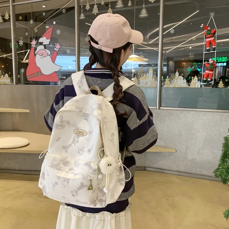 Vack Nylon Backpack Unisex Multicolor-12