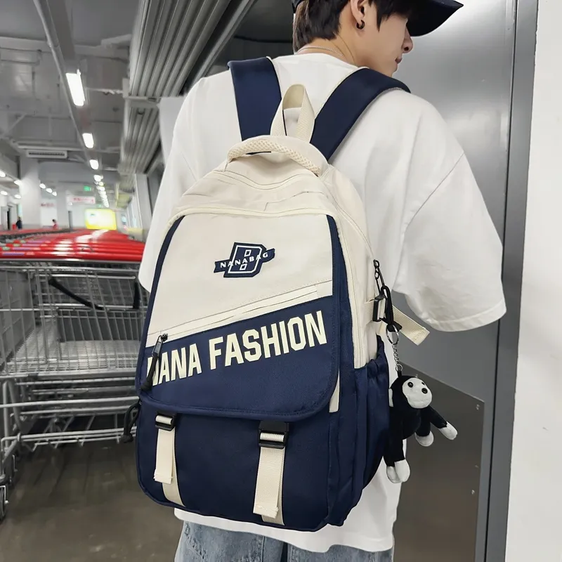 Vack Nylon Backpack Unisex Multicolor-23