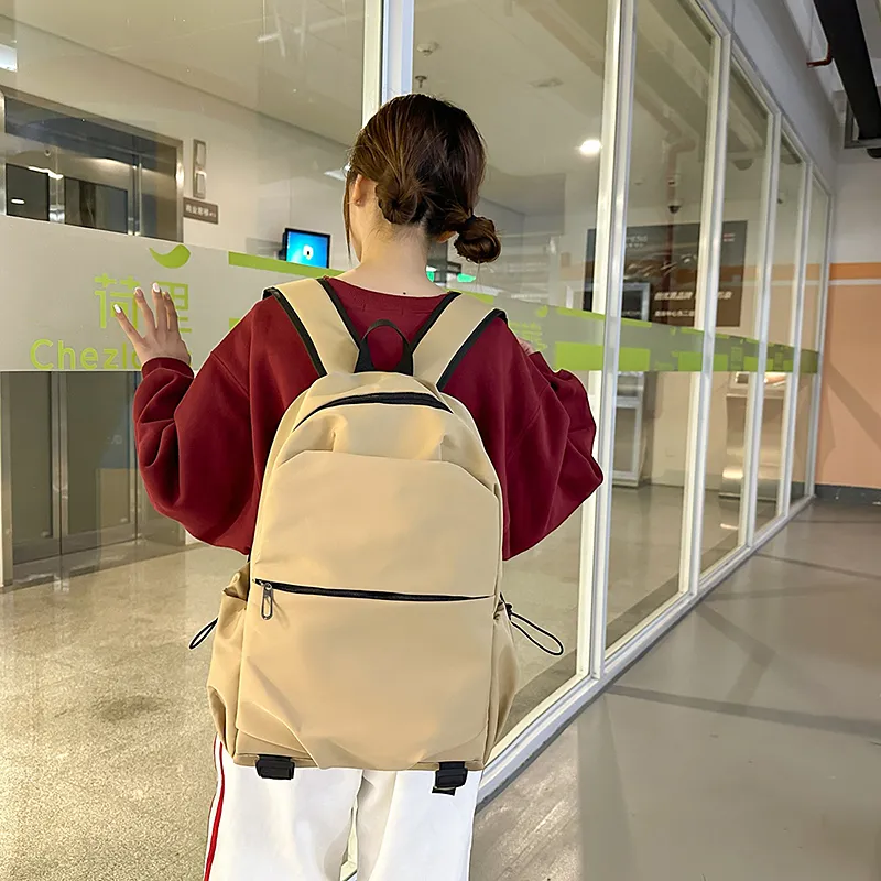 Vack Nylon Backpack Unisex Multicolor-12
