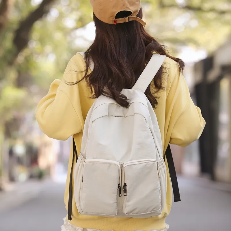 Vack Nylon Backpack Unisex Multicolor-4