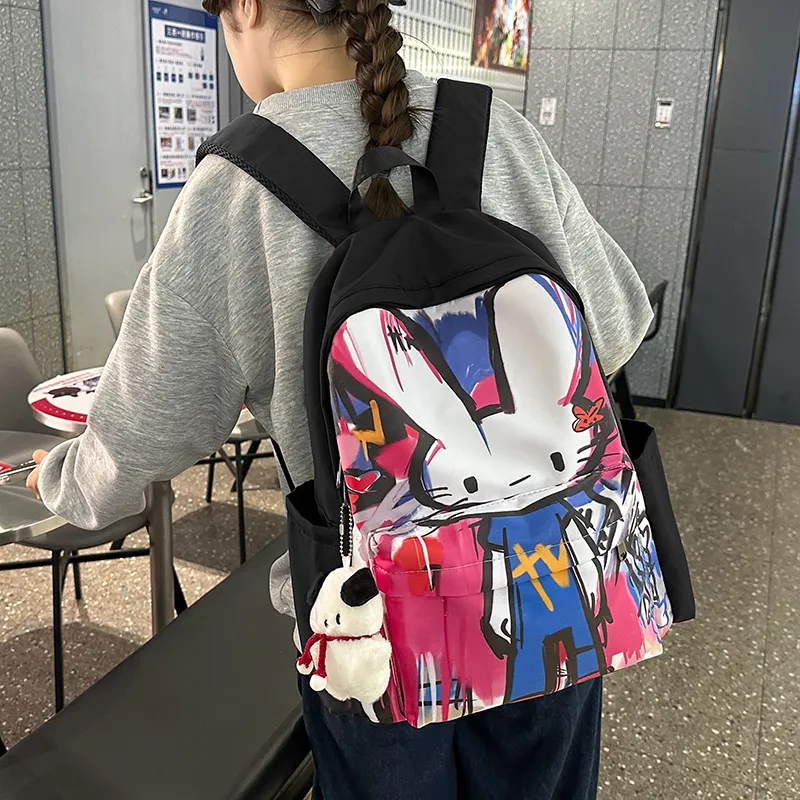 Vack Nylon Backpack Unisex Multicolor-5
