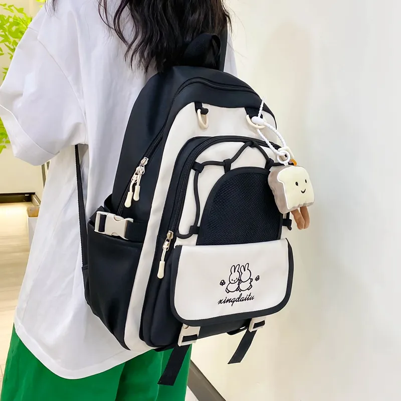 Vack Nylon Backpack Unisex Multicolor-1