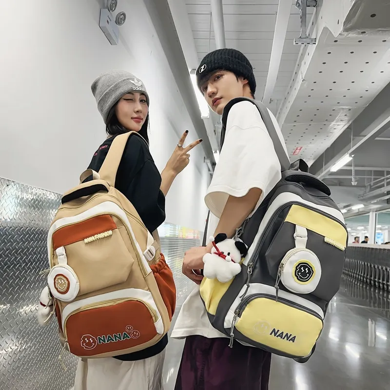 Vack Nylon Backpack Unisex Multicolor-2