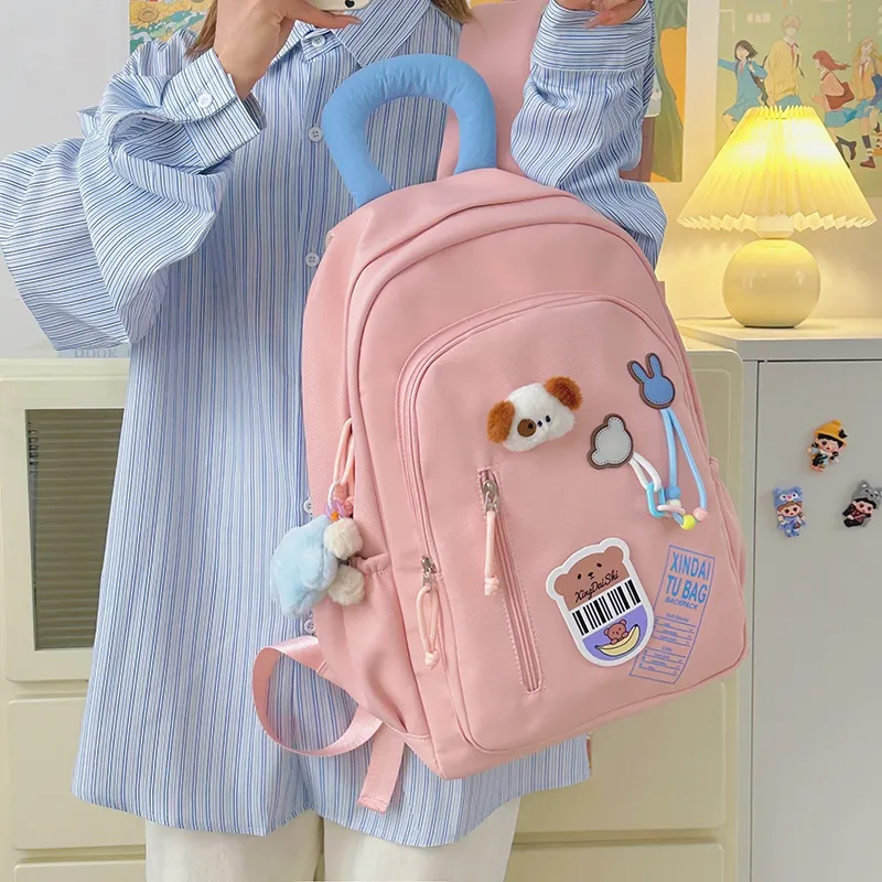 Vack Nylon Backpack Unisex Multicolor-24