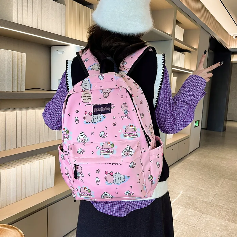 Vack Nylon Backpack Women's Multicolor-16