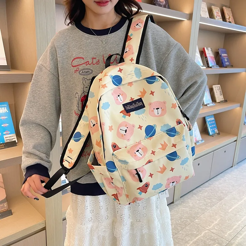 Vack Nylon Backpack Women's Multicolor-14