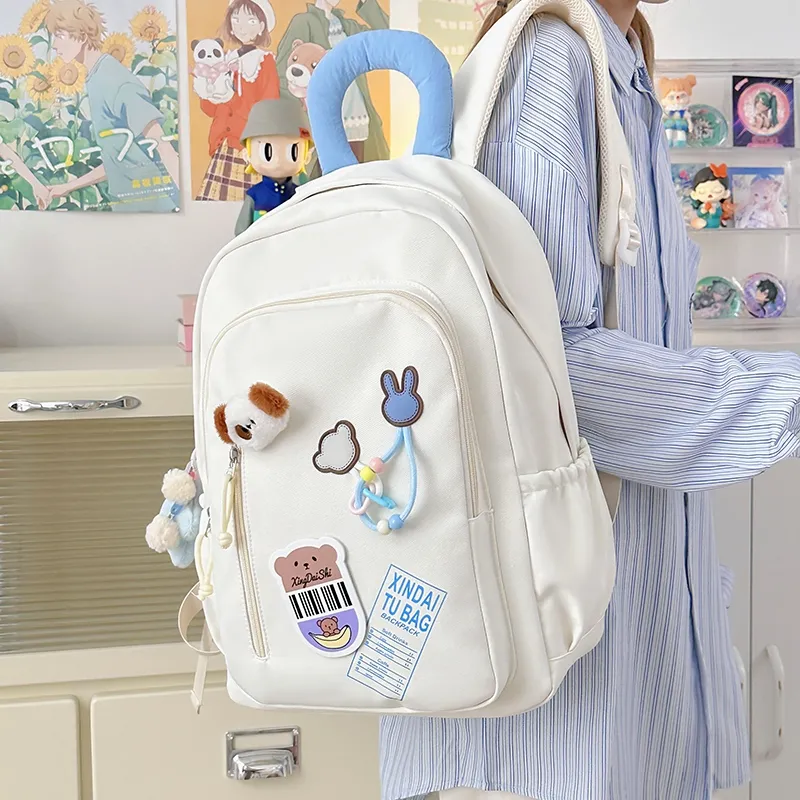 Vack Nylon Backpack Unisex Multicolor-27