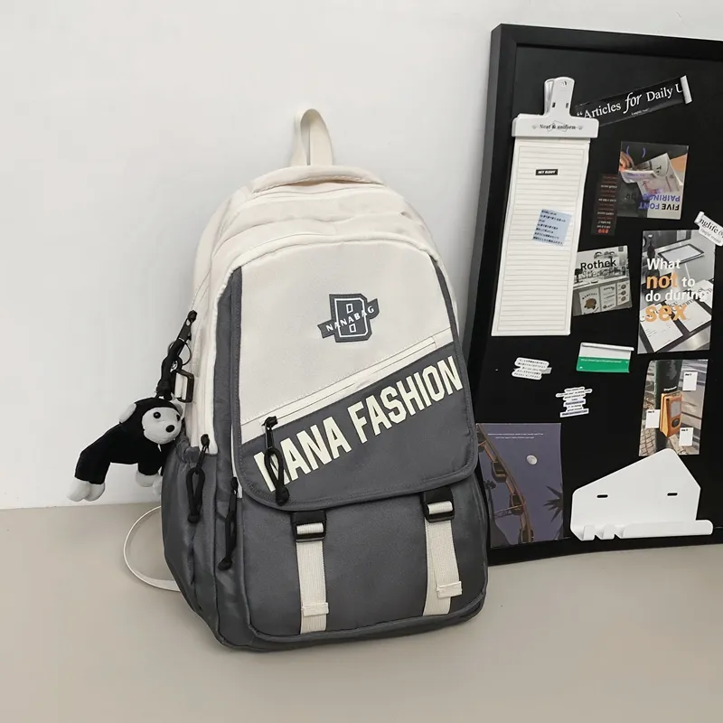 Vack Nylon Backpack Unisex Multicolor-1