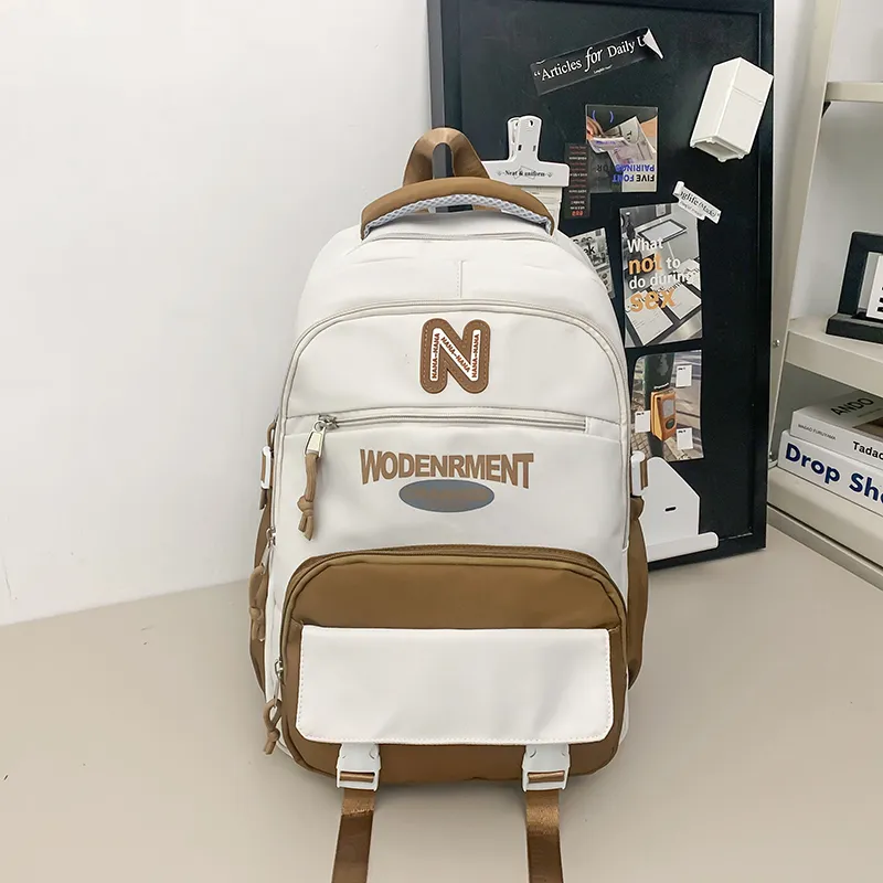 Vack Nylon Backpack Unisex Multicolor-12