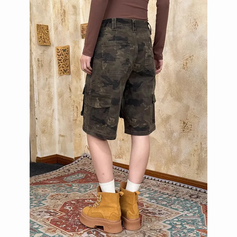 CORNILOT Cargo Shorts Unisex Camouflage-3