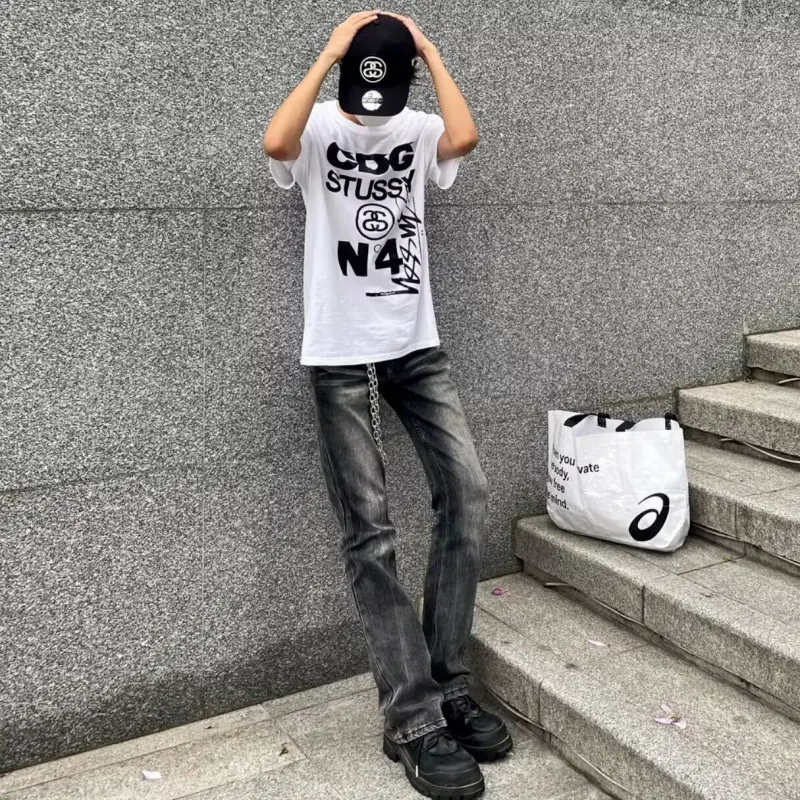 CORNILOT Jeans Unisex Black Gray Color-1