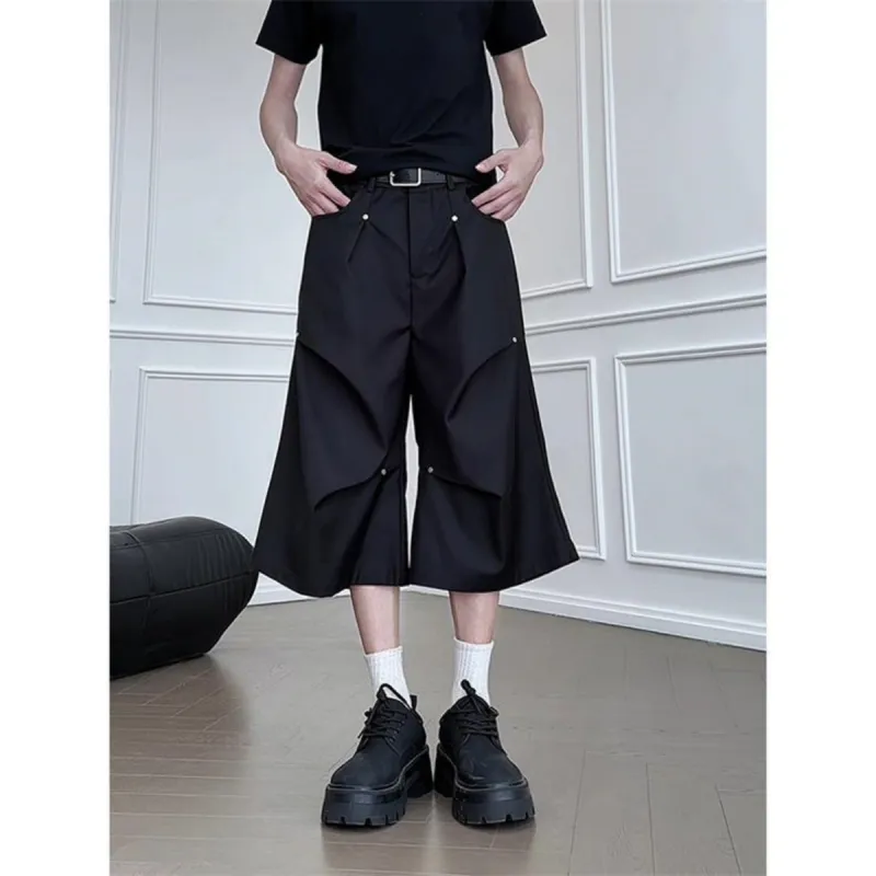 CORNILOT Casual Shorts Unisex Black-2