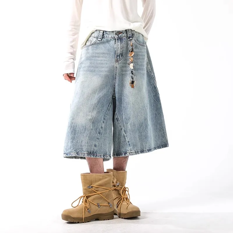 CORNILOT Denim Shorts Unisex Blue-2