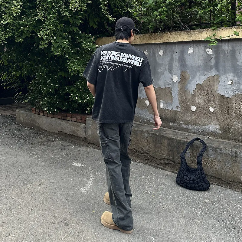CORNILOT Cargo Pants Unisex Gray-2