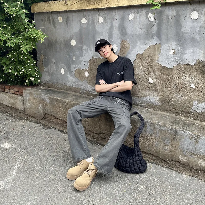 CORNILOT Cargo Pants Unisex Gray-5