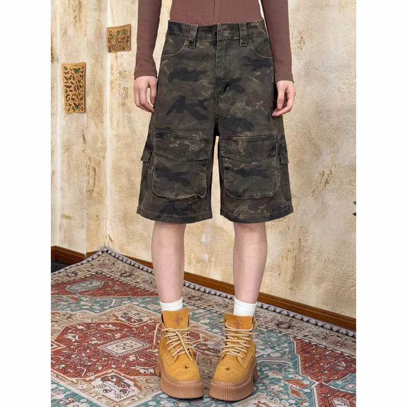 CORNILOT Cargo Shorts Unisex Camouflage-6