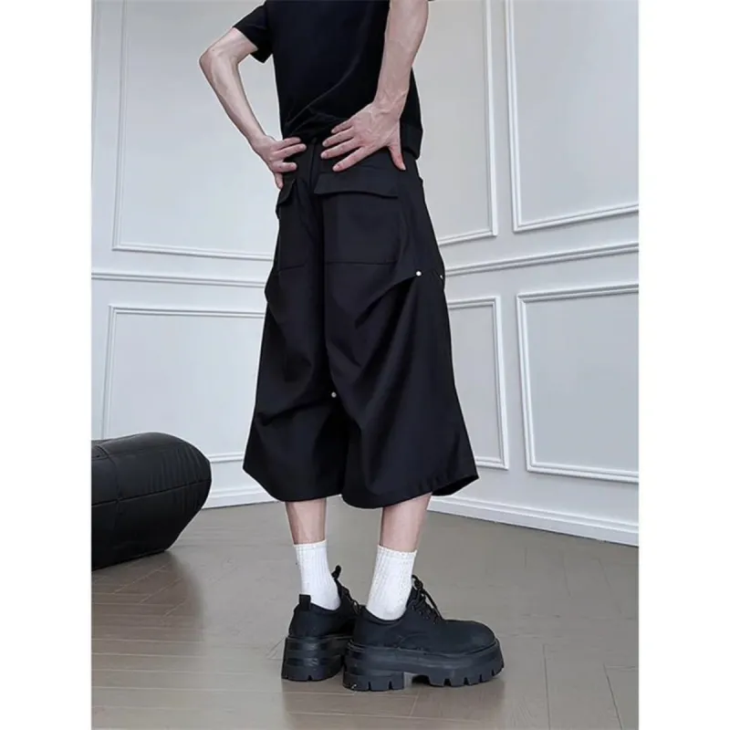 CORNILOT Casual Shorts Unisex Black-1