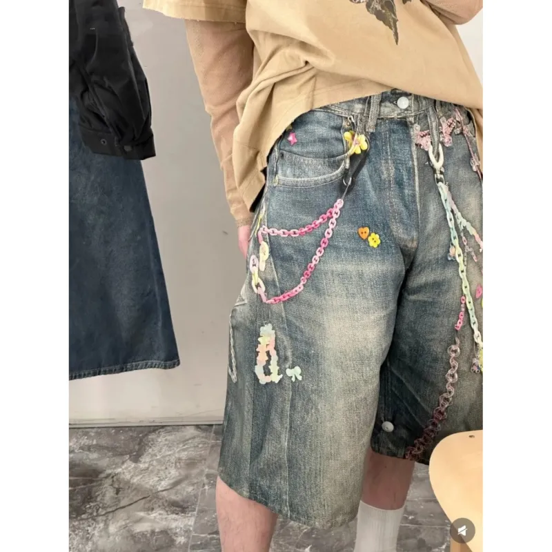 CORNILOT Denim Shorts Unisex Blue-2