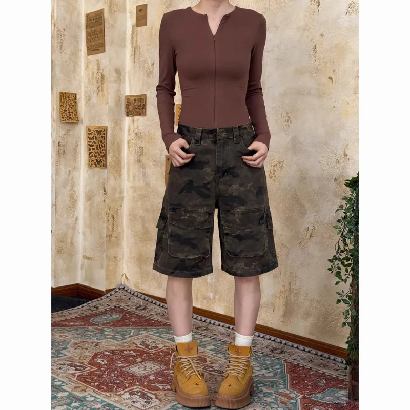 CORNILOT Cargo Shorts Unisex Camouflage-5
