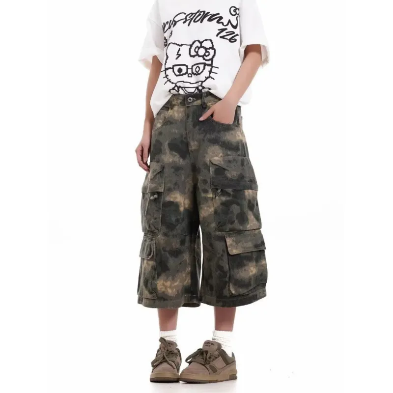 CORNILOT Denim Shorts Unisex Camouflage-2