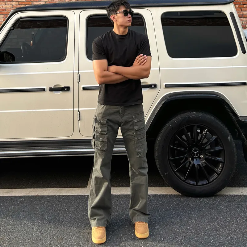 CORNILOT Cargo Pants Unisex Gray-2