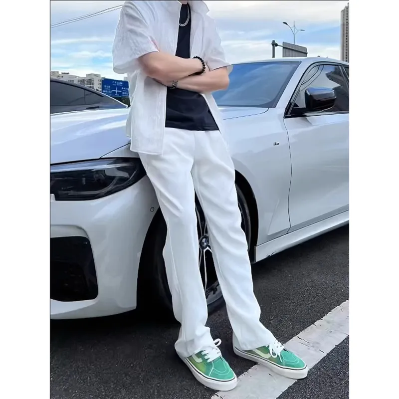 CORNILOT Suit Trousers Unisex White Gray-1
