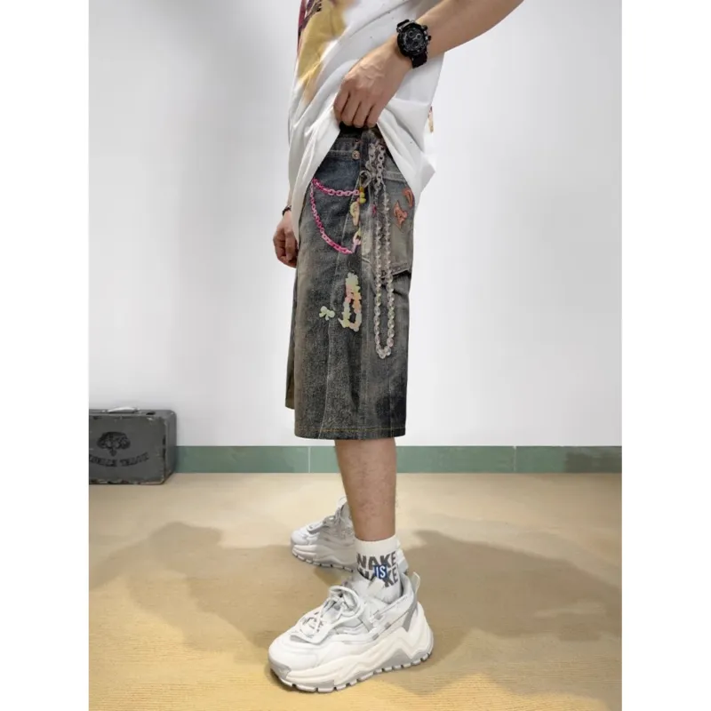 CORNILOT Denim Shorts Unisex Blue-2
