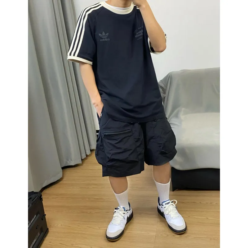 CORNILOT Cargo Shorts Unisex Black-3