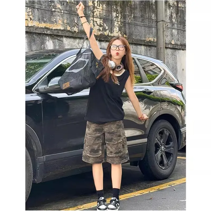 CORNILOT Cargo Shorts Unisex Camouflage-2