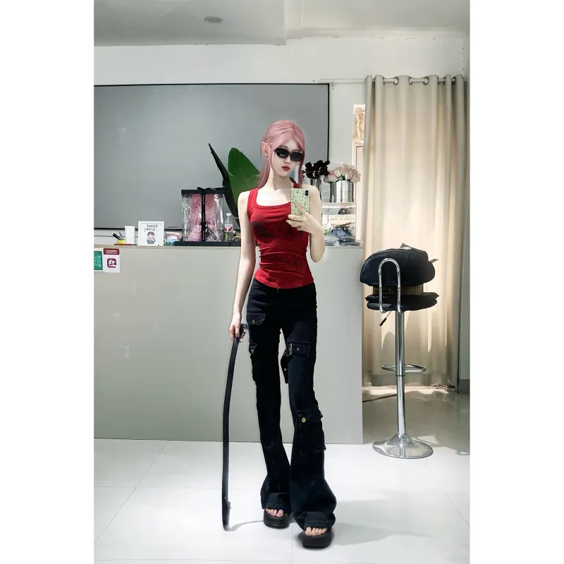 CORNILOT Cargo Pants Unisex Black-2