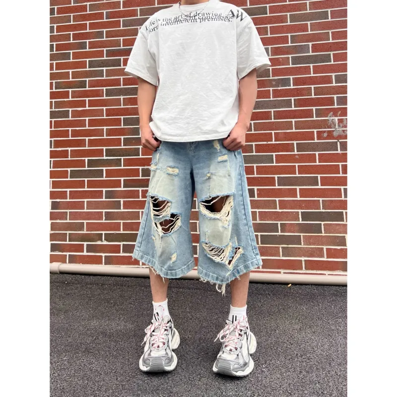 CORNILOT Denim Shorts Unisex Blue-2