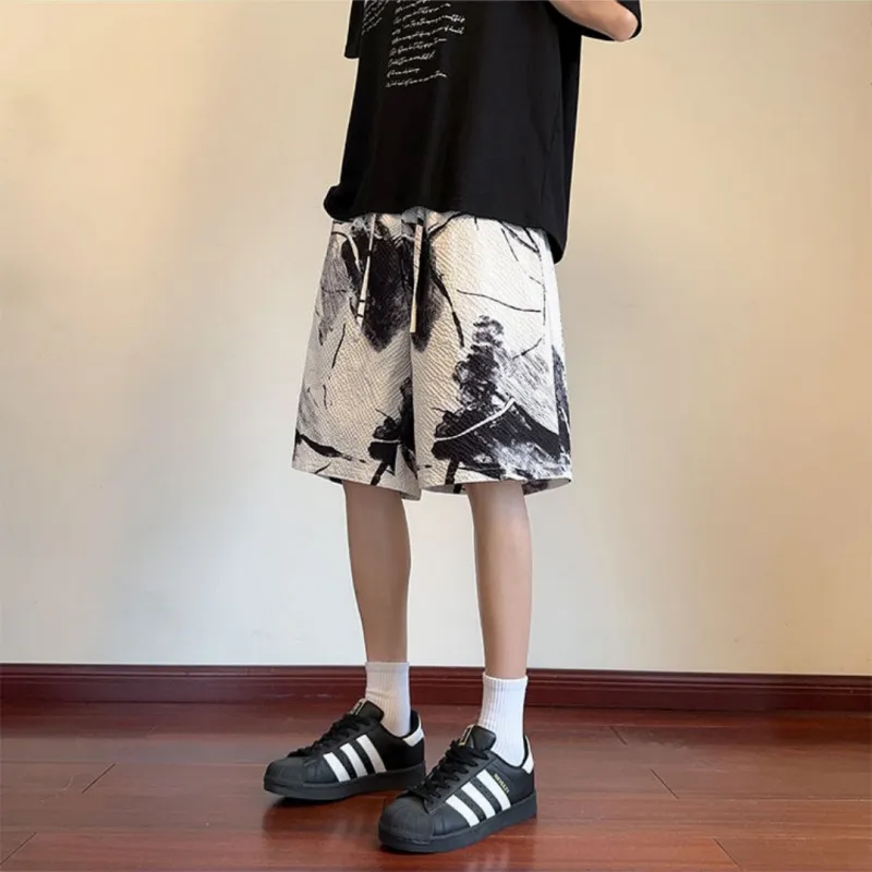 CORNILOT Casual Shorts Unisex White-2