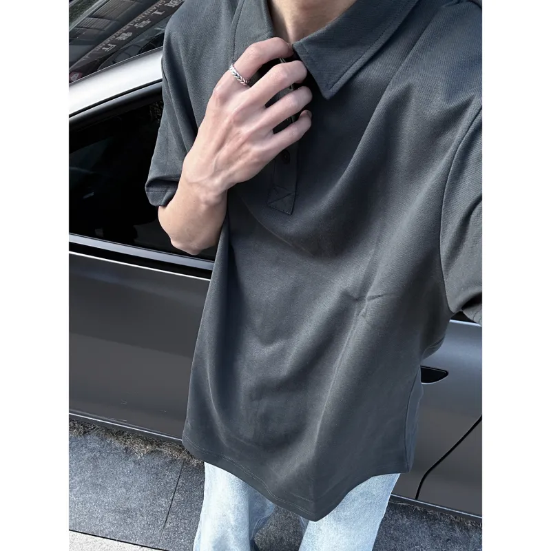 CORNILOT Polo Shirts Unisex Dark Gray-6