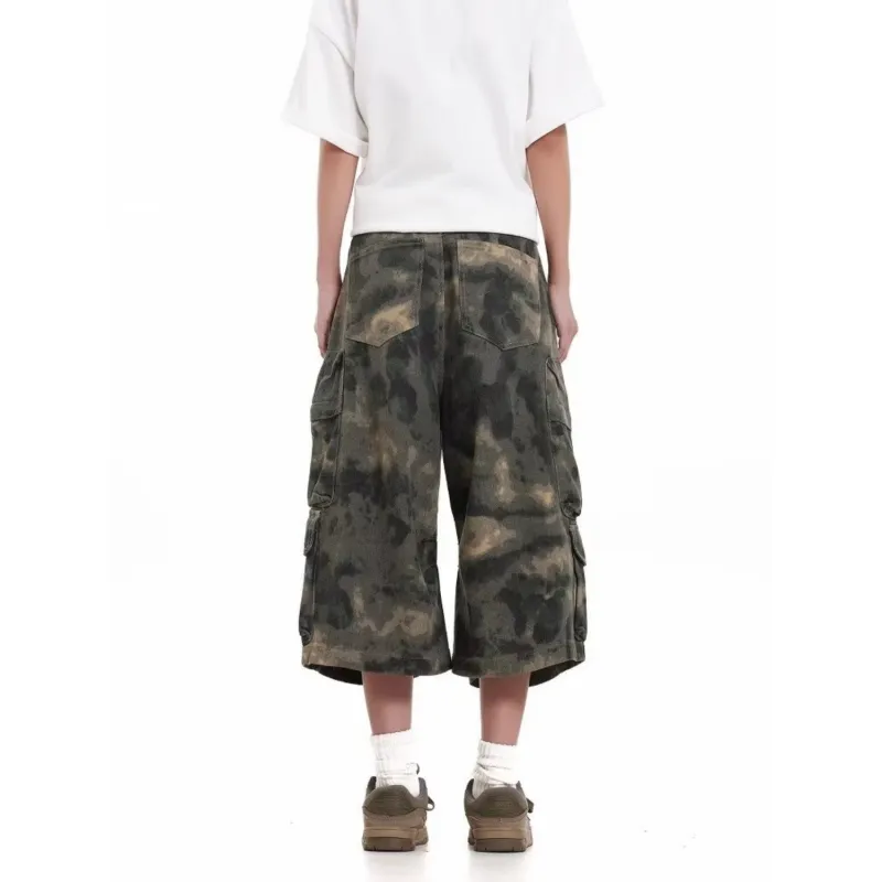 CORNILOT Denim Shorts Unisex Camouflage-3