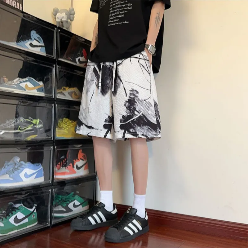 CORNILOT Casual Shorts Unisex White-3