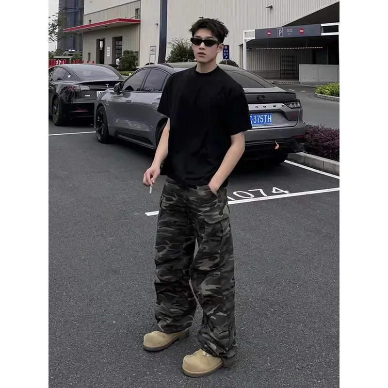 CORNILOT Casual Pants Unisex Camouflage-2