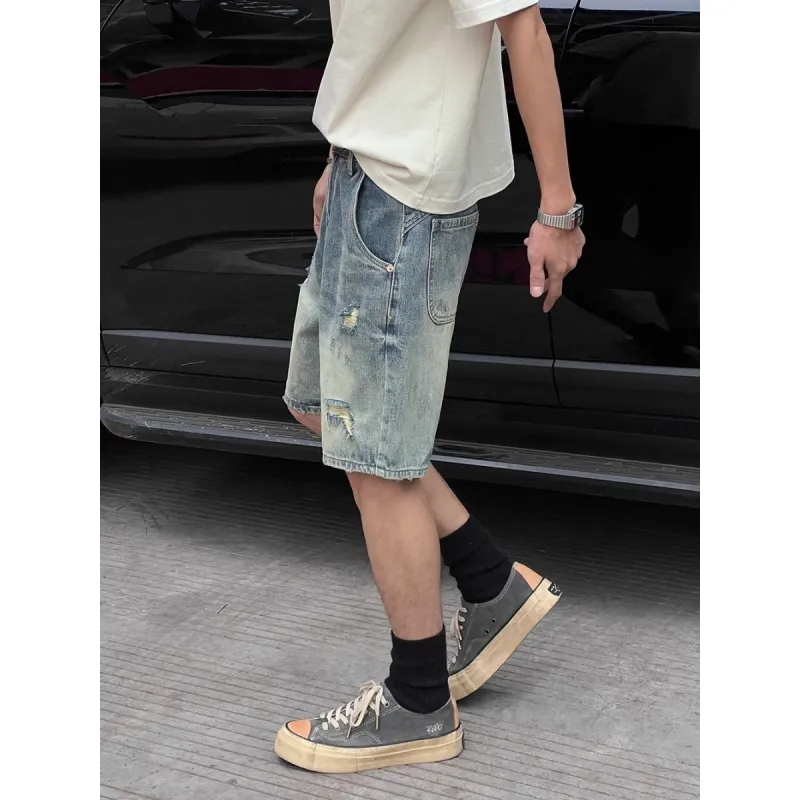 CORNILOT Denim Shorts Unisex Blue-2