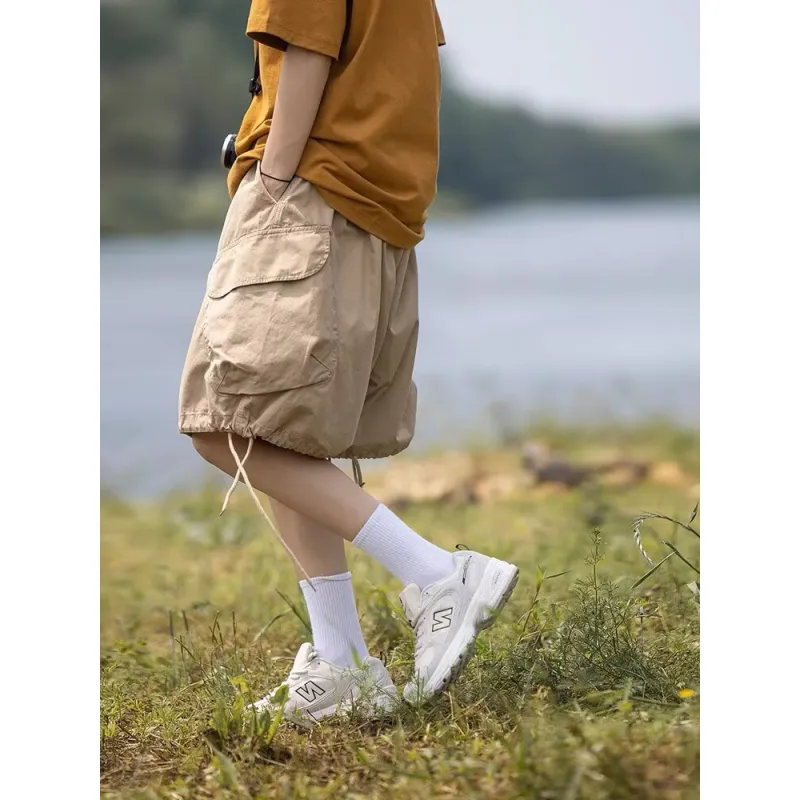 CORNILOT Cargo Shorts Unisex Khaki-3