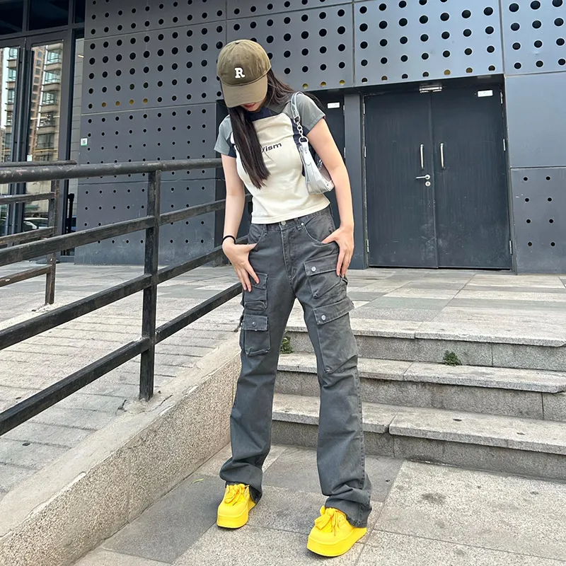 CORNILOT Cargo Pants Unisex Gray-2