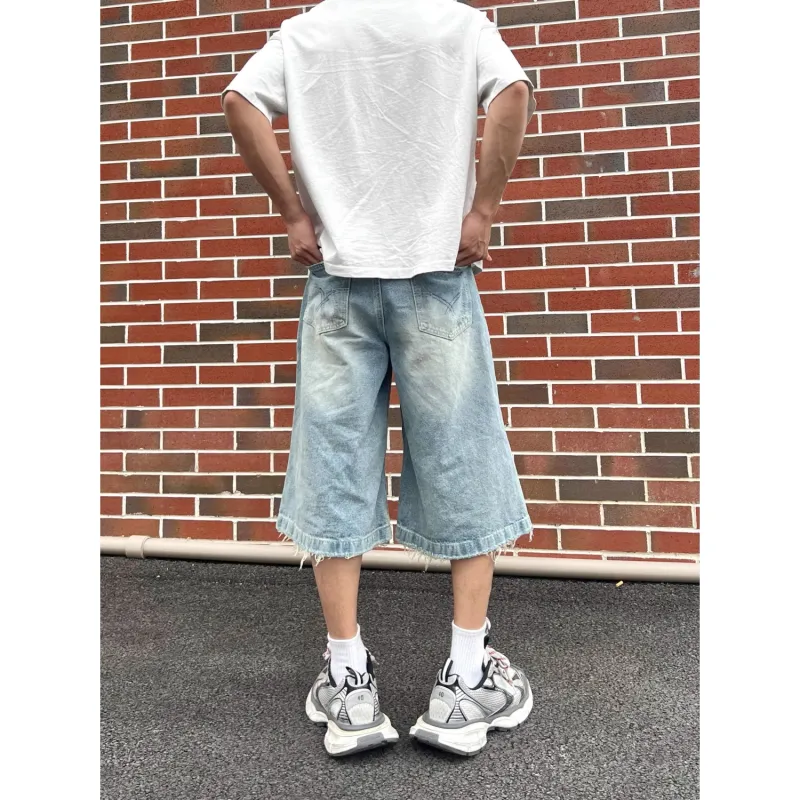 CORNILOT Denim Shorts Unisex Blue-1