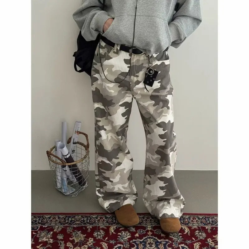 CORNILOT Jeans Unisex Gray White-6