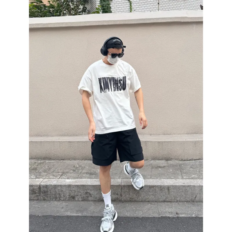 CORNILOT Cargo Shorts Unisex Black-5