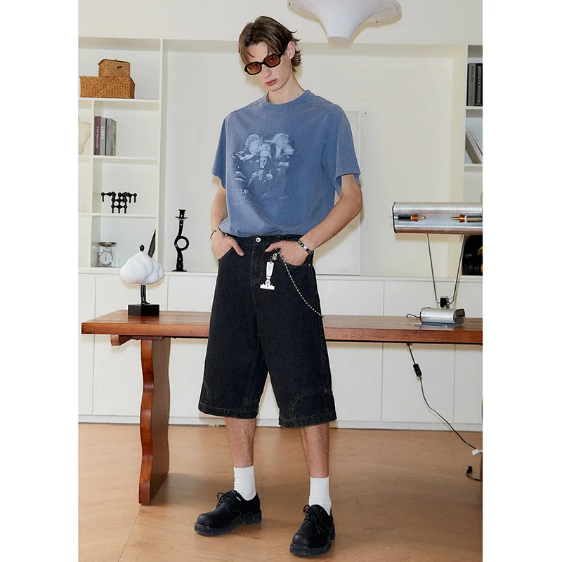 CORNILOT Denim Shorts Unisex-3