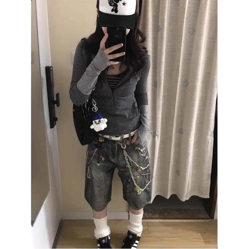 CORNILOT Denim Shorts Unisex Blue-1