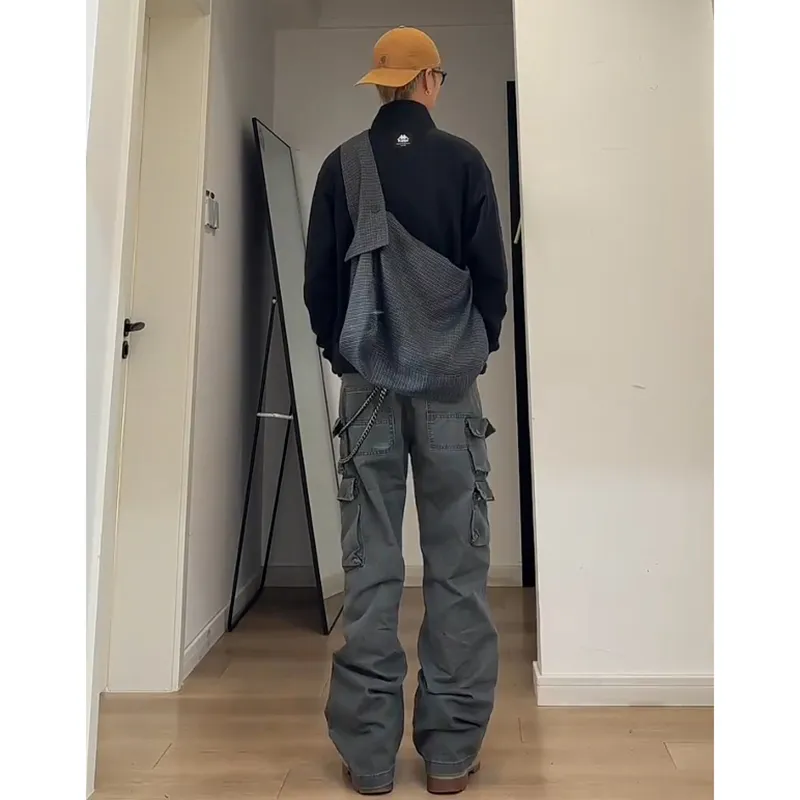 CORNILOT Cargo Pants Unisex Gray-2