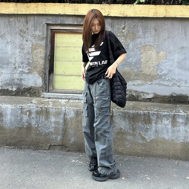 CORNILOT Cargo Pants Unisex Gray-5