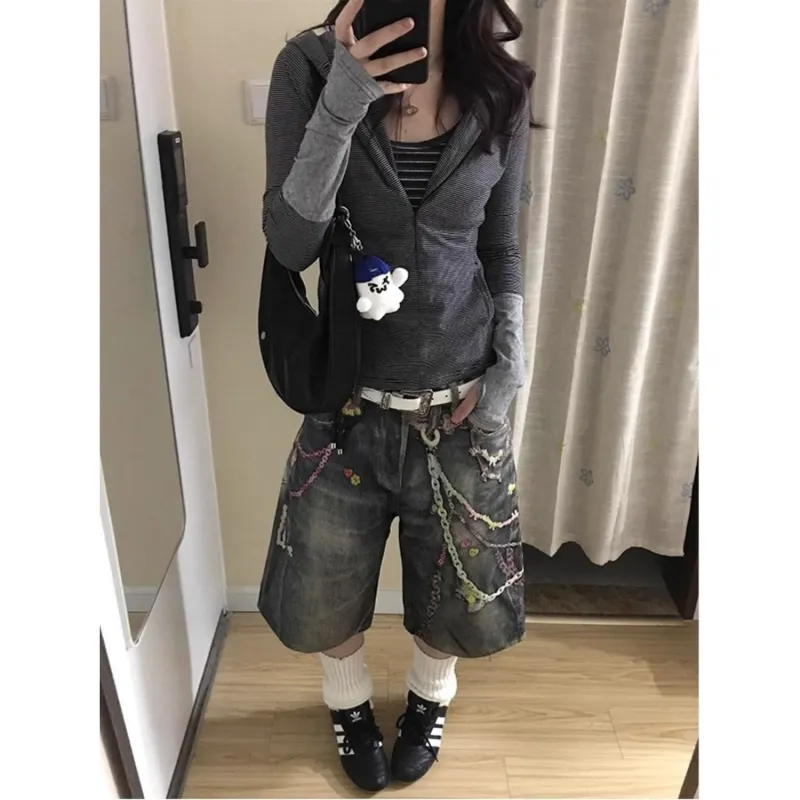 CORNILOT Denim Shorts Unisex Blue-2