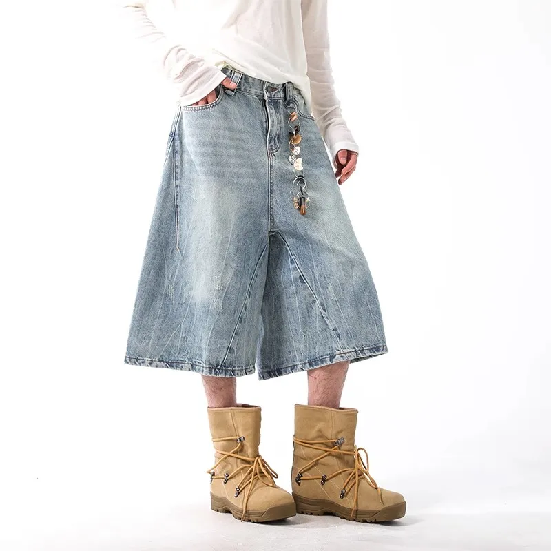 CORNILOT Denim Shorts Unisex Blue-1
