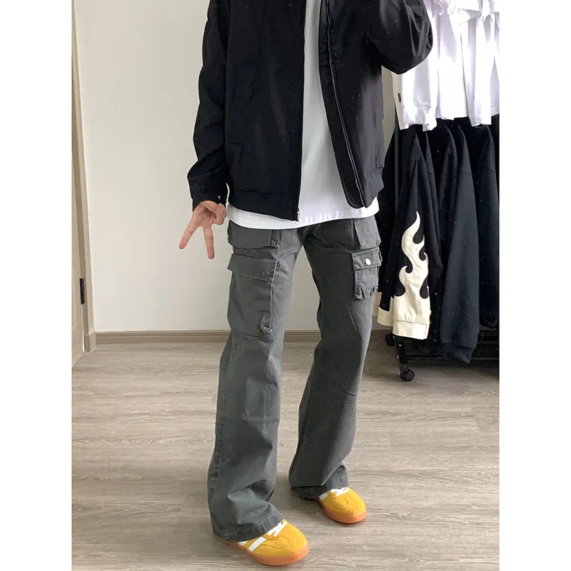 CORNILOT Cargo Pants Unisex Gray-1